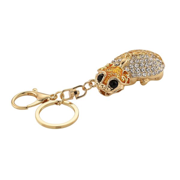 Wei&szlig;er Kristall Schmuckset Legierung, Legierung emailliert, Legierung Gelb image number 6