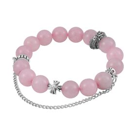 Rosenquarz flexibles Armband - 204,50 ct.