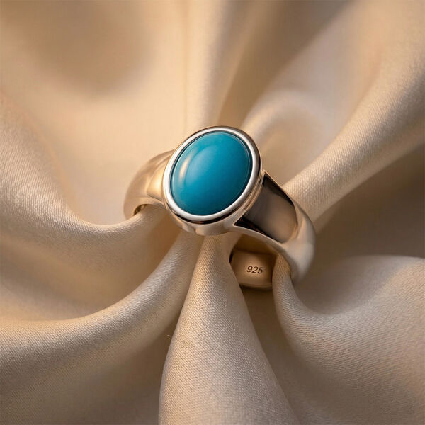 Rosa und wei&szlig;er Moissanit-Ring - 0,45 ct. image number 2