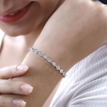 Moissanit Armband, 20 cm - 3,29 ct.