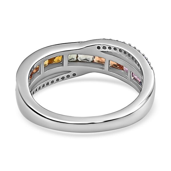 Mehrfarbiger Saphir und Zirkon-Ring - 1,47 ct. image number 6