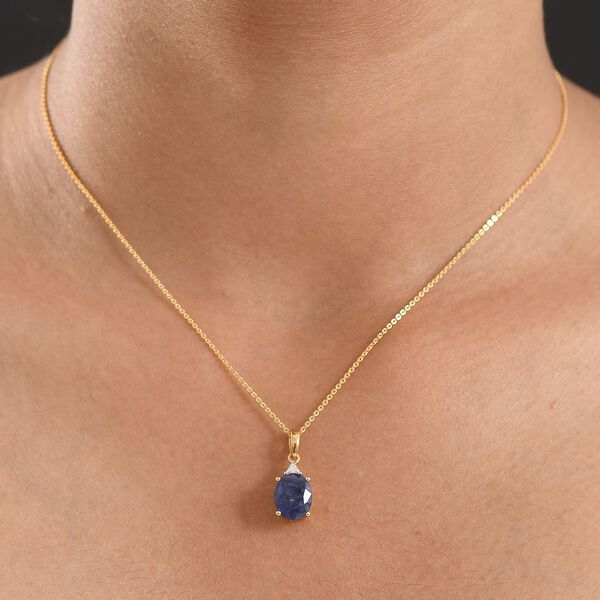 D'Joy Masoala Saphir und Moissanit Anh&auml;nger - 4 ct. image number 3