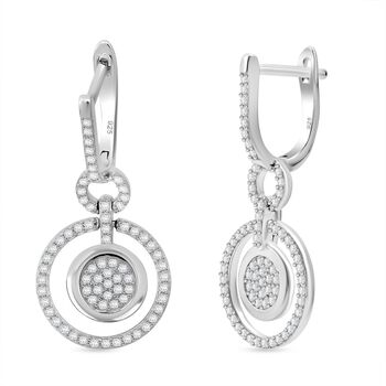 Lustro Stella wei&szlig;e Zirkonia Ohrringe