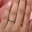 Diamant Ring 925 Silber 585 Vergoldet image number 2