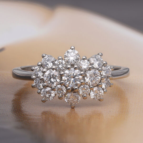 RHAPSODY - Diamant-Ring, zertifiziert VS E-F, 950 Platin  ca. 1,00 ct image number 1