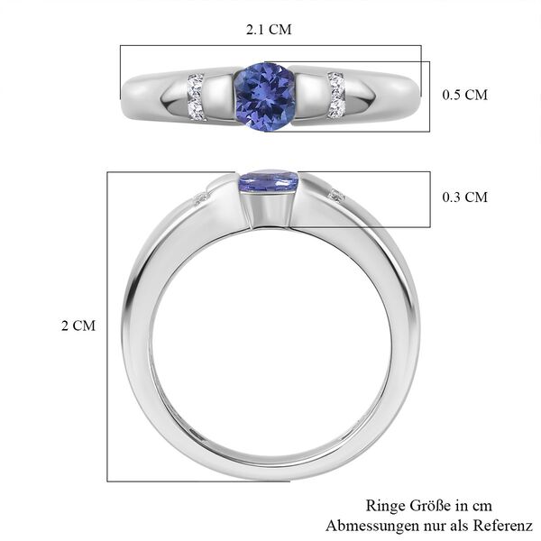 AA Tansanit und Zirkon Ring- 0,39 ct. image number 7