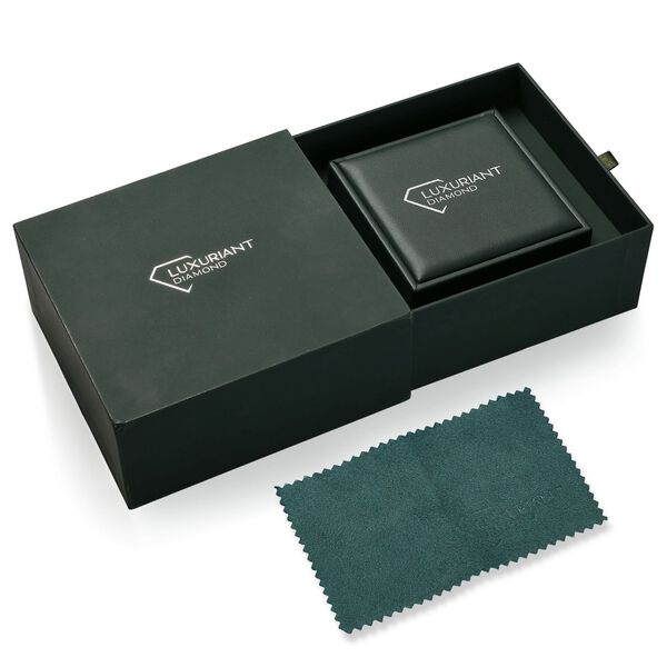 LUXURIANT SI-GH Labor Diamant Ohrringe, 925 Silber 750 vergoldet - 0,25 ct. image number 5