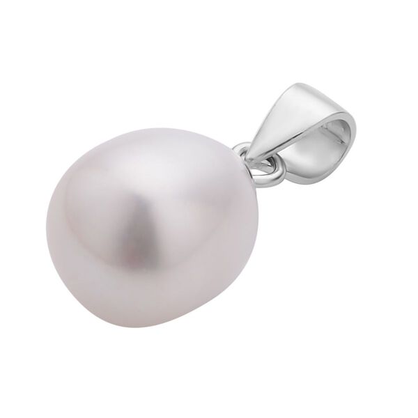 2er Set, S&uuml;&szlig;wasserzuchtperlen Ohrringe und Anh&auml;nger, 925 Silber rhodiniert, wei&szlig; image number 4