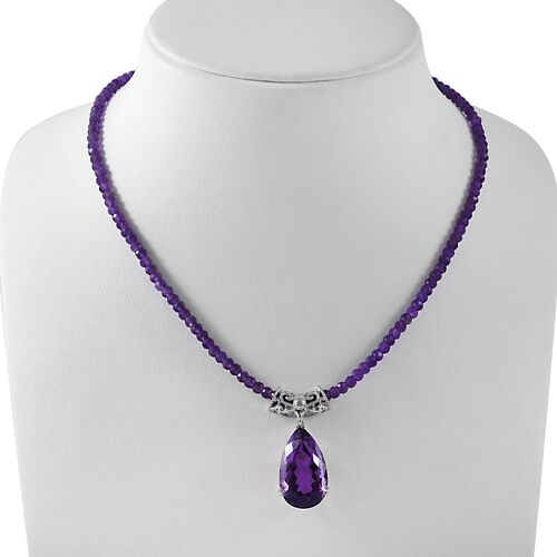 Afrikanisches Amethyst-Schmuckset - 72,87 ct. image number 1