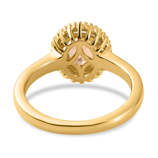 AA Ceylon kaiserlicher Granat und Diamant-Ring - 1,66 ct. image number 6