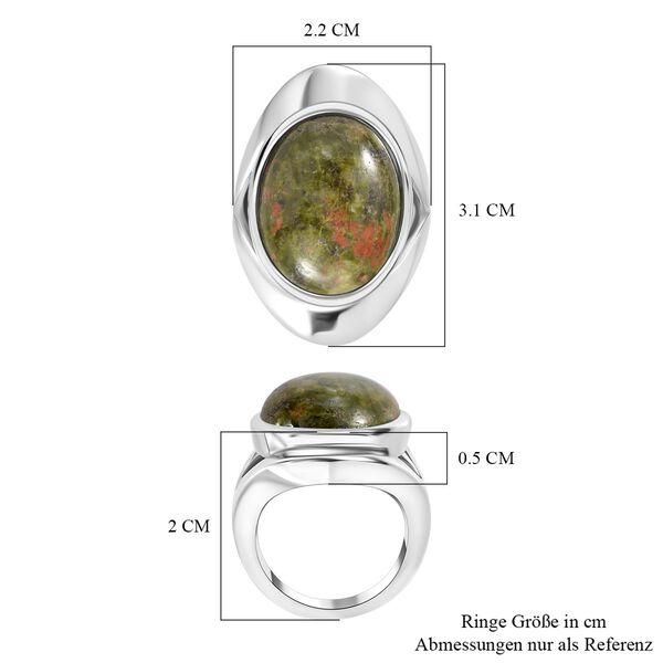 Unakite Ring - 18,01 ct. image number 7