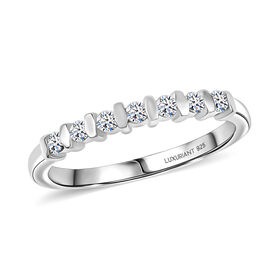 LUXURIANT SI-GH Labor Diamant Ring, 925 Silber rhodiniert - 0,20 ct.
