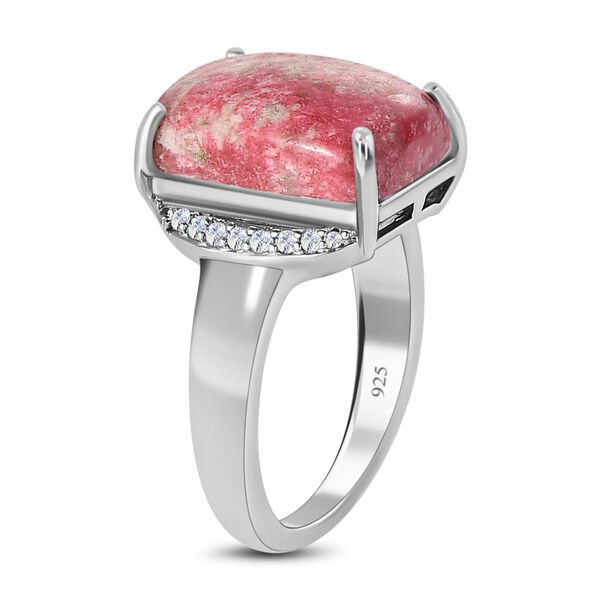 Norwegischer Thulit und Zirkon-Ring - 8,48 ct. image number 5