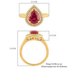 ILIANA AAA Rubellit und Diamant SI G-H Ring 750 Gelbgold  ca. 2,12 ct image number 4