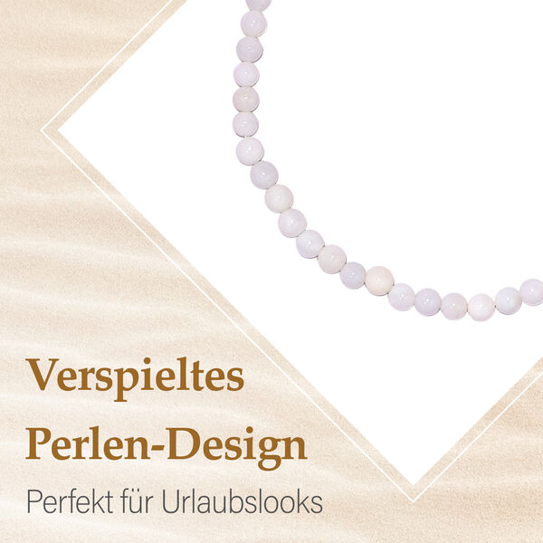 Pristine wei&szlig;e Opal-Halskette image number 8