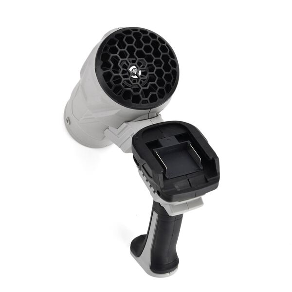 Akkubetriebener 21V Gebläser mit LCD-Display, 5-stufige Leistungseinstellung, inklusive Ladegerät, Grau-Schwarz image number 7