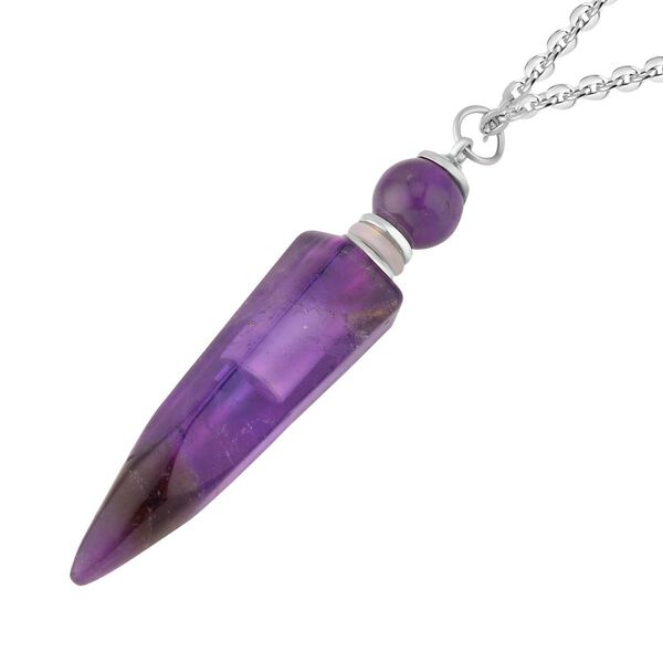 Afrikanischer Amethyst Urnen-Anh&auml;nger mit Kette image number 2