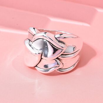 925 Silber Ring (Gr&ouml;&szlig;e 19.00) ca. 5,20g