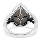 Labradorit Carving Schliff Ring 925 Silber (Größe 17.00) ca. 5,00 ct image number 5
