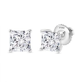 LUXURIANT VS-EF Labor Diamant Ohrringe in 950 Platin - 2,17 ct.