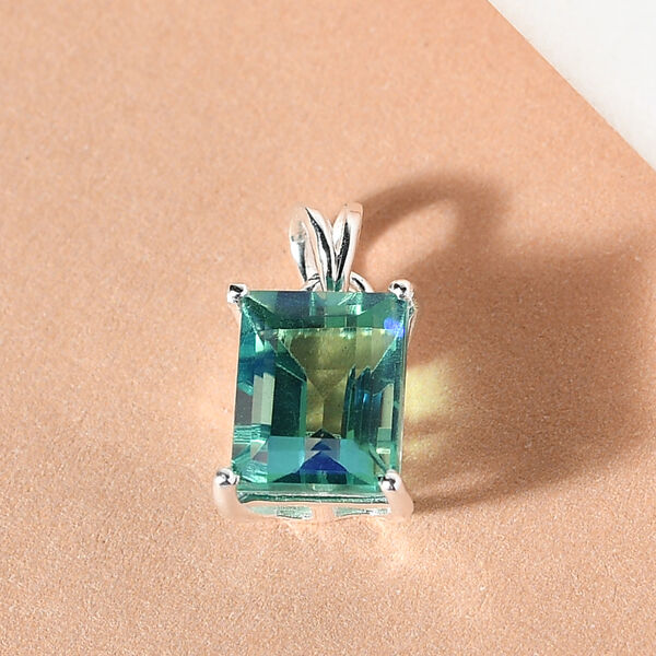 Pfau Triplett Quarz-Anh&auml;nger, 925 Silber ca. 2,76 ct image number 3