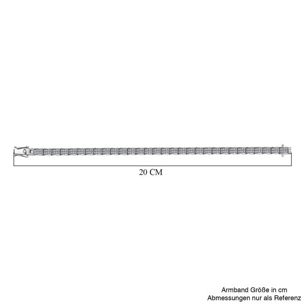 LUXURIANT DIAMOND- SI-GH Labor Diamant 19cm Armband, 925 Silber rhodiniert - 4,50 ct. image number 4
