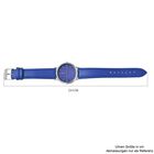 Strada - Schlichte Uhr mit Sternenstaub Effekt, Modernes PU-Leder Armband, wasserdicht, japanisches Uhrwerk, Blau image number 6