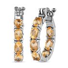 Citrin Ohrringe  Edelstahl ca. 5,82 ct.