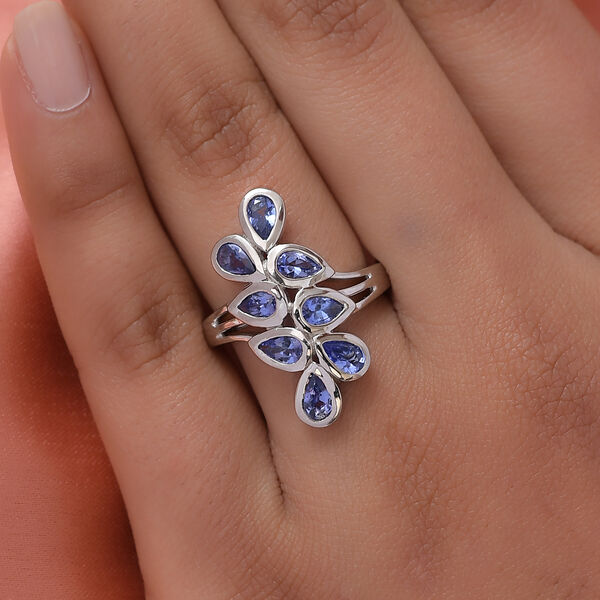 AA Tansanit Ring - 1,58 ct. image number 3