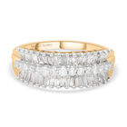 Weißer Diamant I2-GH SGL zertifiziert Ring, 585 Gelbgold (Größe 18.00) ca. 1.00 ct