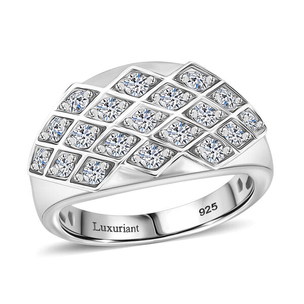 LUXURIANT SI Labor Diamant Ring, 925 Silber rhodiniert - 1 ct. image number 4
