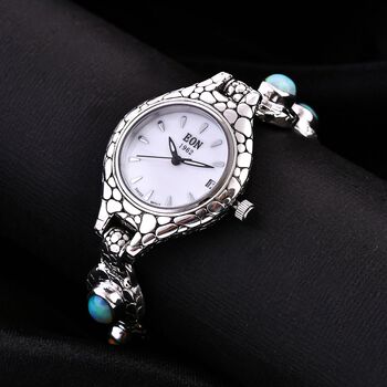 Royal Bali - Nat&uuml;rliches, &auml;thiopisches Welo Opal Armband ca. 19 cm 925 Silber