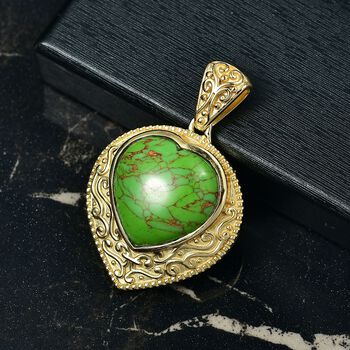 EverTrue gr&uuml;ner T&uuml;rkis Anh&auml;nger - 16,82 ct.