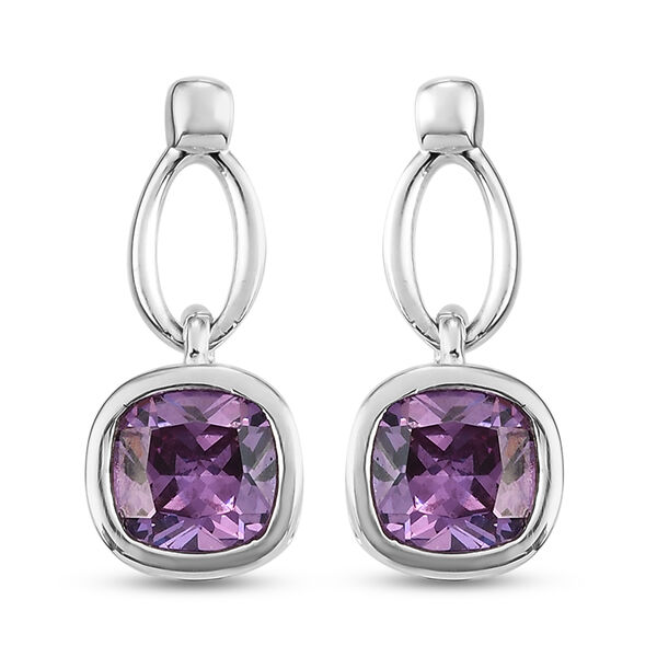 LUSTRO STELLA - Amethyst Zirkonia Ohrhänger - 3,01 ct. image number 0