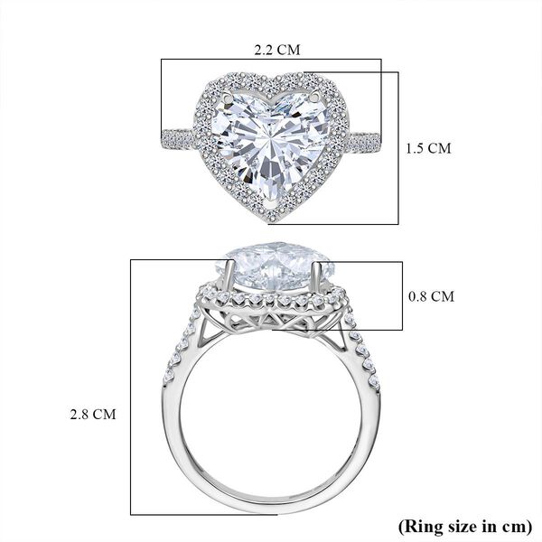 LUXURIANT IGI zertifizierter VS-EF Labor Diamant Ring in 950 Platin - 5,50 ct. image number 5