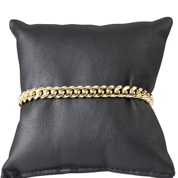 MIAMI CUBAN 925 Silber vergoldet Armband ca. 20 cm ca. 22,29g