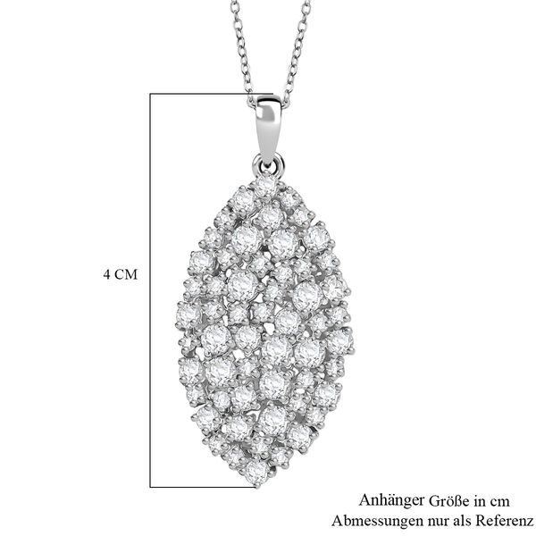 D'Joy Moissanit Schmuckset ca. 50 cm 925 Silber rhodiniert ca. 2,79 ct. image number 6