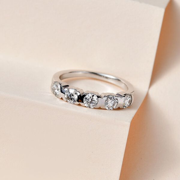 Moissanit Ring- 0,76 ct. image number 7