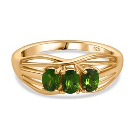 Natürlicher Chromdiopsid-Ring - 0,54 ct.
