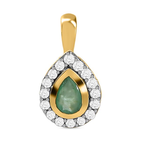 2er-Set - Kagem sambischer Smaragd-Ring und Anhänger - 1,35 ct. image number 6