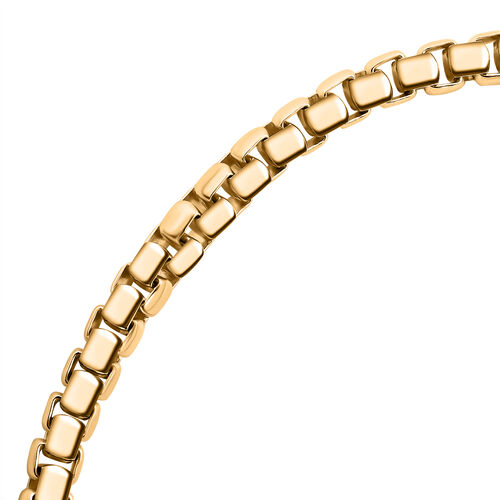 Venezianisches Kettenarmband 19cm in vergoldetem Silber image number 1