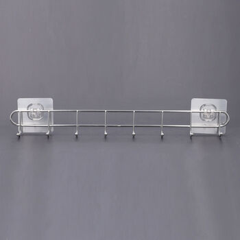 Hakenleiste 8 Kleiderhaken aus Edelstahl