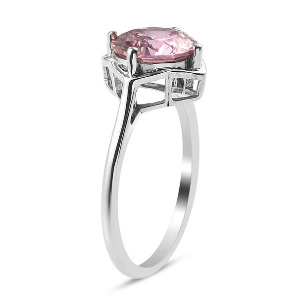 LUSTRO STELLA Rosa Zirkonia 925 Silber platiniert  ca. 3,47 ct image number 6