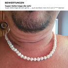 Königin der Edelsteine- weiße Süßwasserperlen-Halskette image number 7