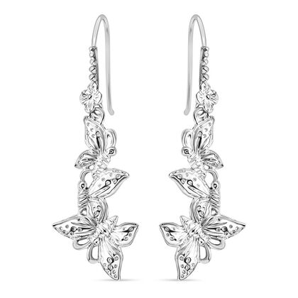 Royal Bali - 925 Silber Schmetterling Ohrringe 5,70g