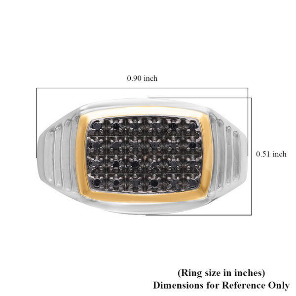 Schwarzer Diamant-Herrenring - 0,15 ct. image number 5