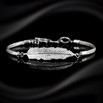 Royal Bali Kollektion - Tulang Naga Armband in 925 Silber, 20cm