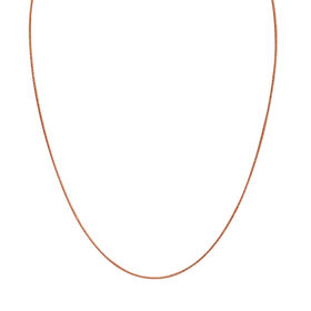 Schlangen-Halskette in 585 rosévergoldetem Silber, 60cm