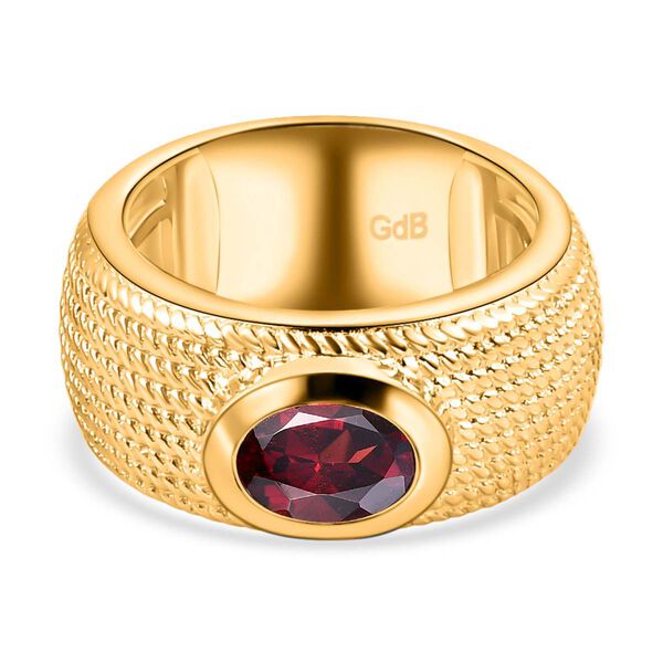 Orissa Rose Granat Ring Messing (Größe 21.00) ca. 1,41 ct image number 0