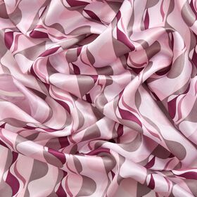 LA MAREY 100% Maulbeeren-Seidenschal, 55x170 cm, Wellen